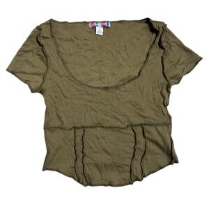 Urban Outfitters Ribbed Raw Hem Tee – Size L